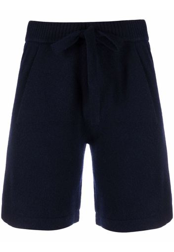 P.A.R.O.S.H. knitted drawstring waist shorts - Blu