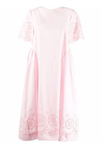 P.A.R.O.S.H. Broderie Anglaise midi dress - Rosa