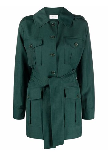 P.A.R.O.S.H. belted short trench coat - Verde