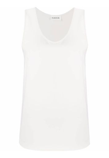 P.A.R.O.S.H. scoop neck vest - Bianco