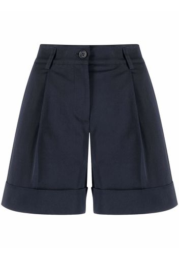 P.A.R.O.S.H. turn-up hem cotton shorts - Blu