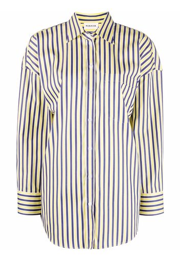 P.A.R.O.S.H. stripe-print relaxed-fit shirt - Giallo