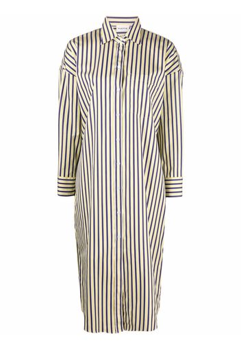 P.A.R.O.S.H. stripe-print midi shirtdress - Blu