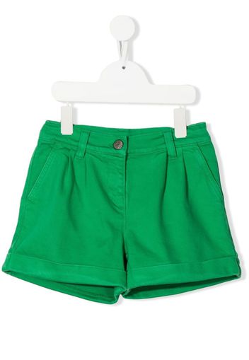 P.A.R.O.S.H. Cabare pleat-detail shorts - Verde