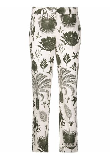 P.A.R.O.S.H. graphic-print trousers - Toni neutri