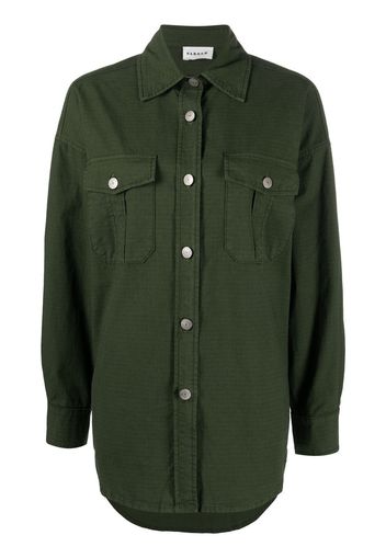 P.A.R.O.S.H. long-sleeve chest-pocket shirt - Verde