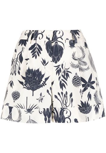 P.A.R.O.S.H. Shorts sartoriali con stampa - Toni neutri