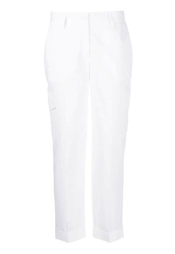 P.A.R.O.S.H. high-waisted cropped trousers - Bianco