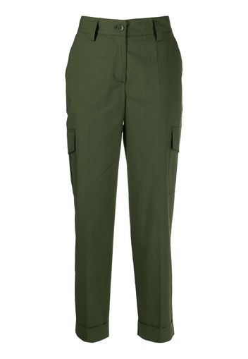 P.A.R.O.S.H. high-waisted cropped trousers - Verde