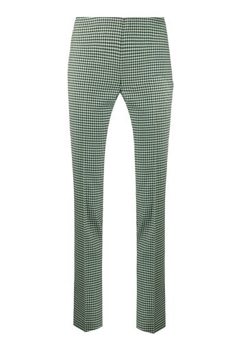 P.A.R.O.S.H. houndstooth virgin wool-blend trousers - Verde