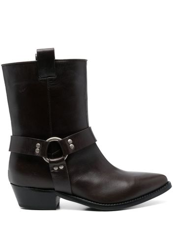 P.A.R.O.S.H. Stivale ankle cowboy-style boots - Marrone