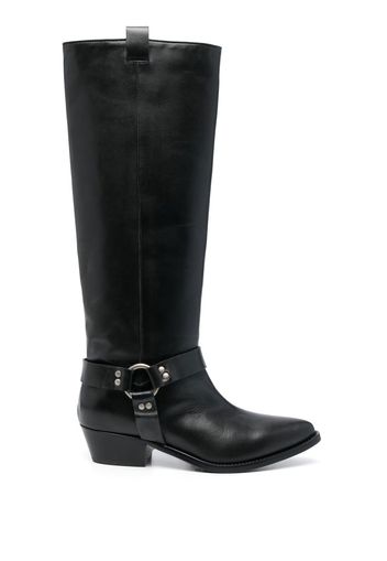 P.A.R.O.S.H. Stivale leather western-boots - Nero