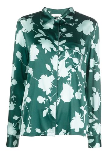 P.A.R.O.S.H. Sera floral-print silk shirt - Verde