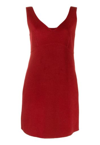 P.A.R.O.S.H. wool V-neck dress - Rosso