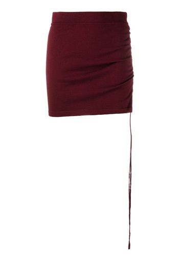 P.A.R.O.S.H. ruched mini skirt - Rosso