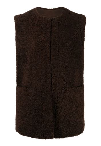 P.A.R.O.S.H. single-breasted sleeveless jacket - Marrone