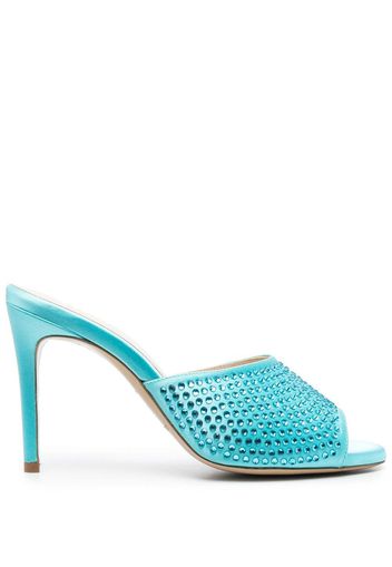 P.A.R.O.S.H. Mules con cristalli 100mm - Blu