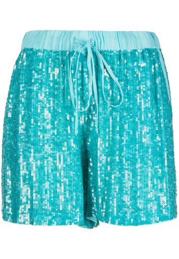 P.A.R.O.S.H. Shorts con paillettes - Blu