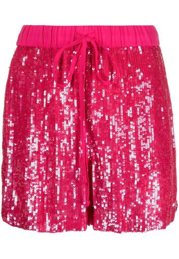 P.A.R.O.S.H. Shorts con paillettes - Rosa