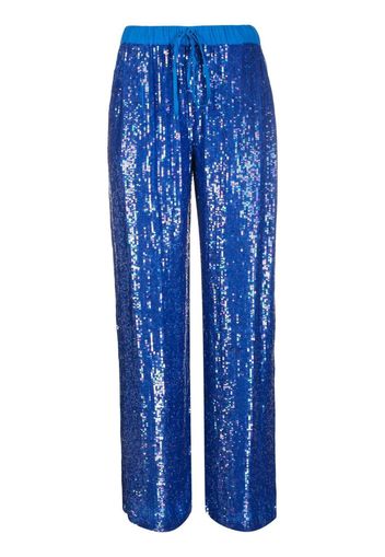 P.A.R.O.S.H. Pantaloni sportivi con paillettes - Blu