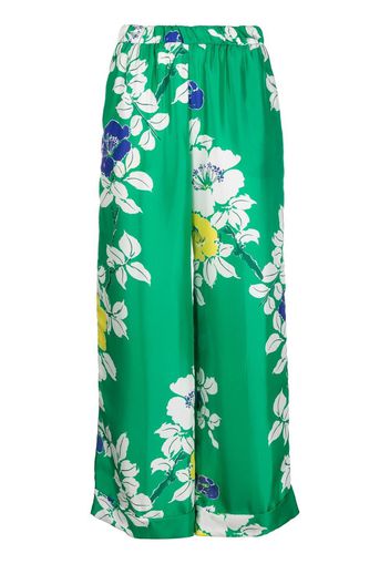 P.A.R.O.S.H. Pantaloni a fiori - Verde