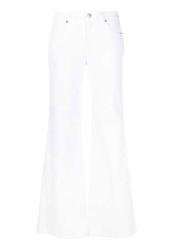 P.A.R.O.S.H. wide-leg high-waisted jeans - Bianco