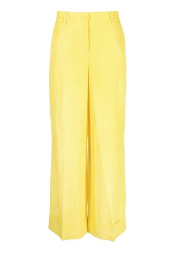 P.A.R.O.S.H. pressed-crease straight-leg trousers - Giallo