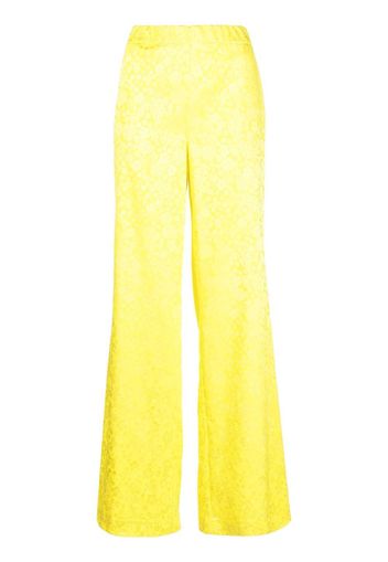 P.A.R.O.S.H. Pantaloni con motivo jacquard - Giallo