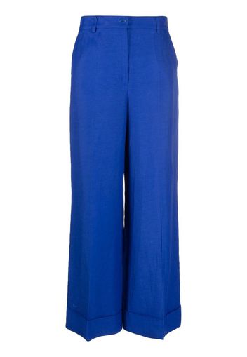 P.A.R.O.S.H. pressed-crease straight-leg trousers - Blu