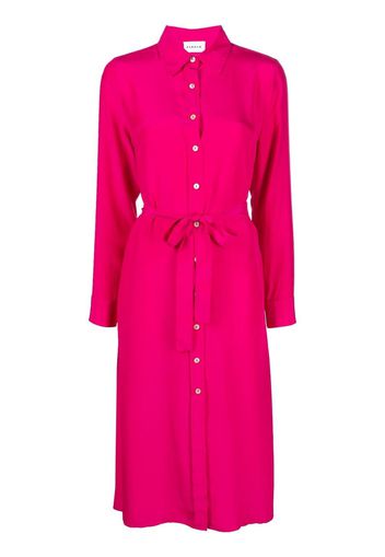 P.A.R.O.S.H. belted button-up midid dress - Rosa