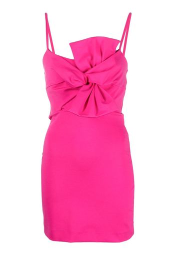 P.A.R.O.S.H. Renny bow-detail mini dress - Rosa