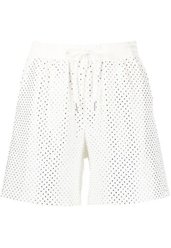 P.A.R.O.S.H. rhinestone-embellished shorts - Bianco