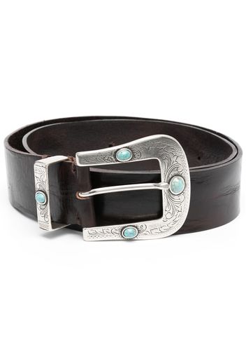 P.A.R.O.S.H. buckle-fastening leather belt - Marrone
