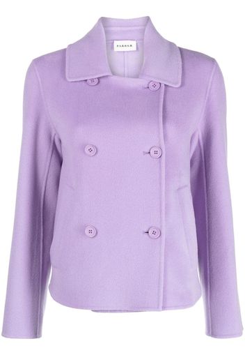 P.A.R.O.S.H. double-breasted wool-cashmere jacket - Viola