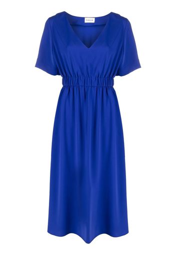 P.A.R.O.S.H. elasticated-waistband midi dress - Blu