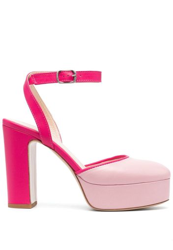 P.A.R.O.S.H. calf-leather platform pumps - Rosa