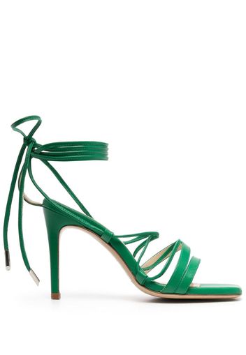 P.A.R.O.S.H. leather ankle-tie sandals - Verde