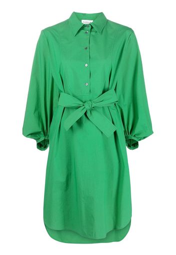 P.A.R.O.S.H. belted cotton shirt dress - Verde