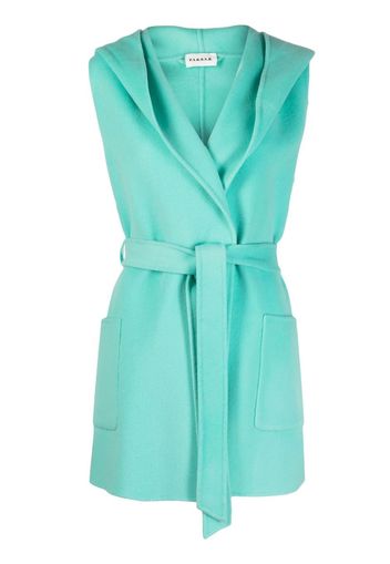 P.A.R.O.S.H. belted mid-length coat - 051 GREEN