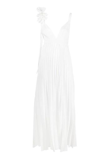 P.A.R.O.S.H. pleated sleeveless dress - Bianco