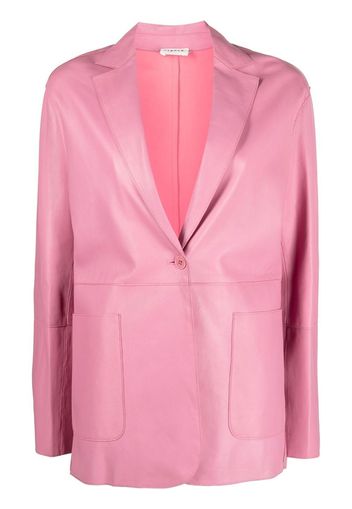 P.A.R.O.S.H. single-breasted leather blazer - Rosa