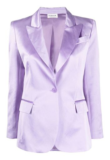 P.A.R.O.S.H. satin-finish single-breasted blazer - Viola