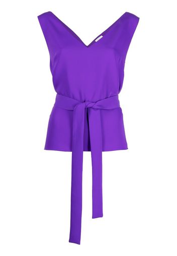 P.A.R.O.S.H. tie-waist sleeveless blouse - Viola