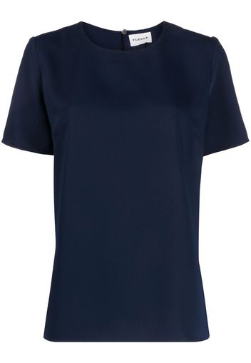 P.A.R.O.S.H. short-sleeved cady blouse - Blu