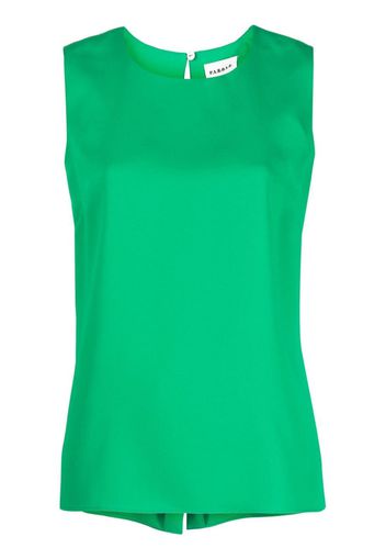 P.A.R.O.S.H. collarless sleeveless blouse - Verde