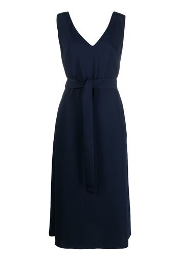 P.A.R.O.S.H. V-neck tie-waist dress - 012 BLUE