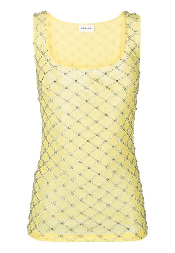 P.A.R.O.S.H. crystal-embellished top - Giallo