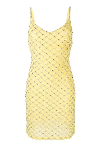 P.A.R.O.S.H. crystal-embellished slip dress - Giallo