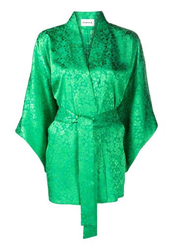 P.A.R.O.S.H. floral-print kimono jacket - Verde