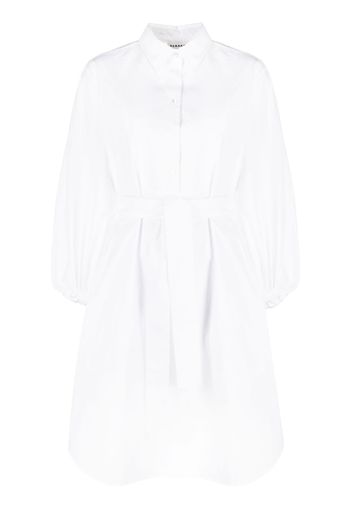 P.A.R.O.S.H. belted long-sleeve shirt dress - Bianco